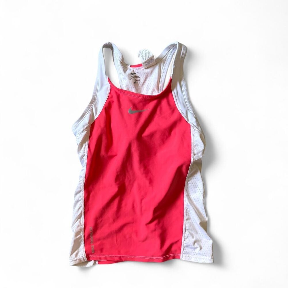 Nike Women's Pink and White Vest